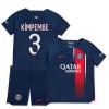 Maglia ufficiale Paris Saint Germain 2023-24 Kimpembe 3 Casa per Bambino